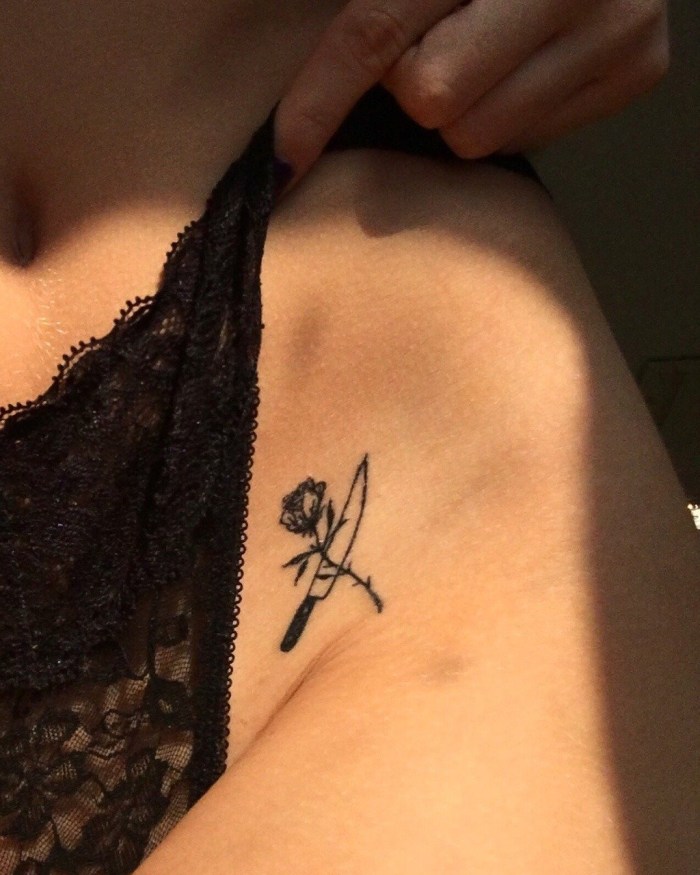 Women's intimate tattoos
