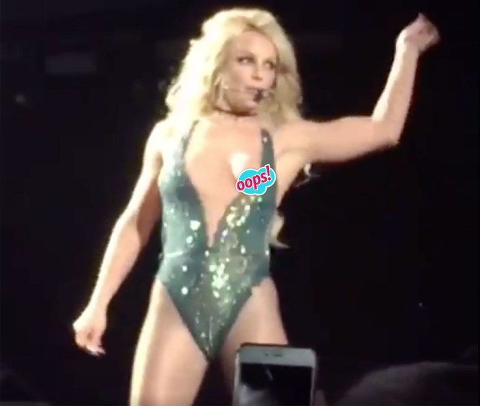 Britney Spears laid out