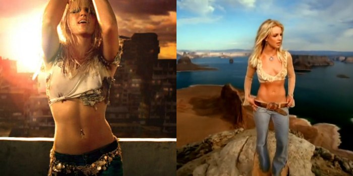 Britney Spears in the video UPS