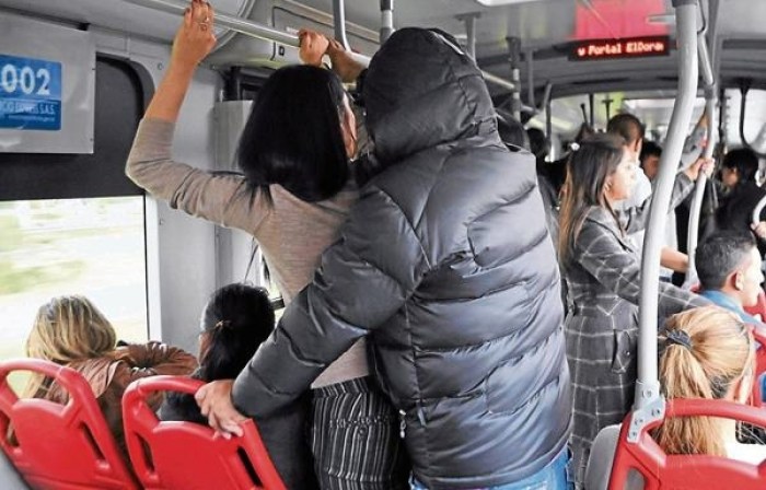 Girls in public transport