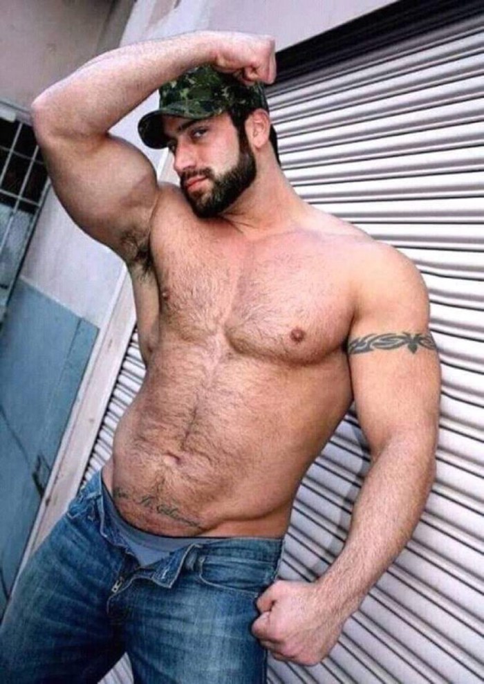 Naked hairy Caucasians
