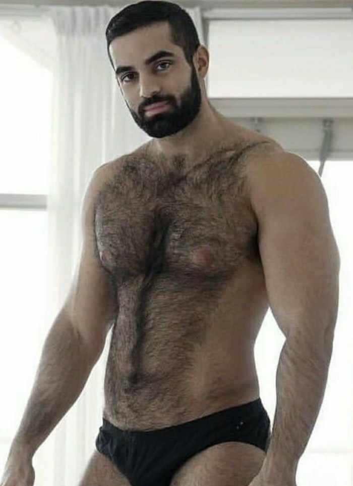 Hairy Caucasian man
