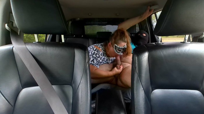 Naked Russian redheads in the car