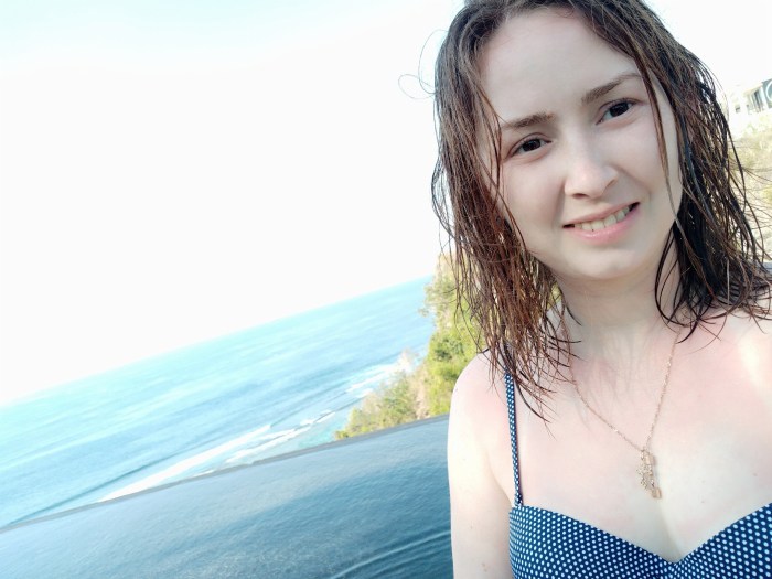 Ksenia Tsaritsyn in a swimsuit