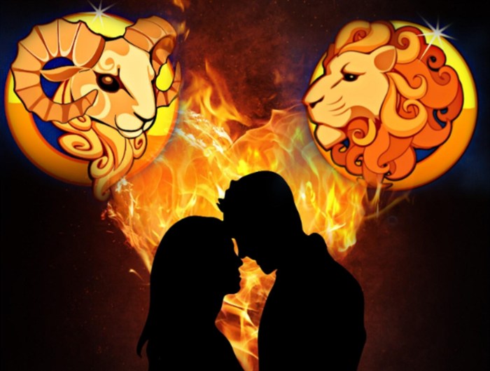 Aries and Leo