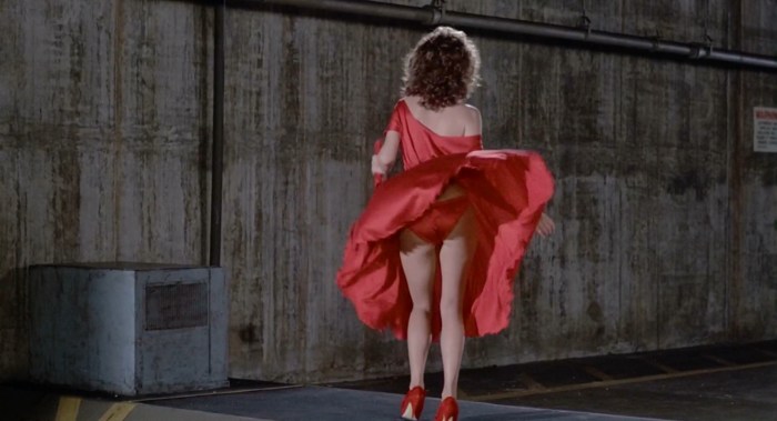 Woman in red film 1984