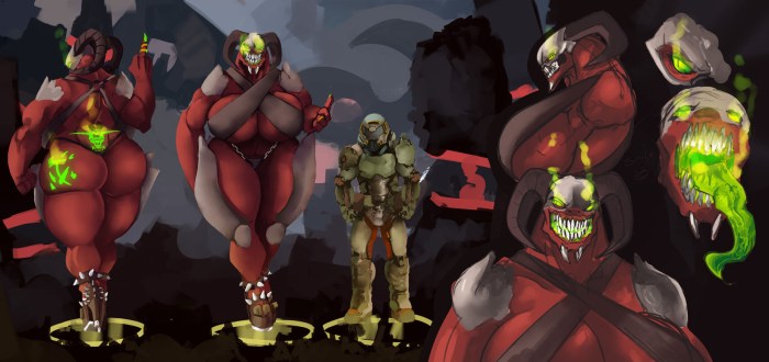 Devil with big tits