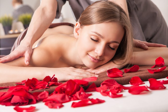 Beautiful girl in spa