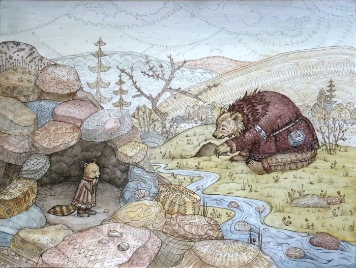 Chukchi illustrations by Pavlishin
