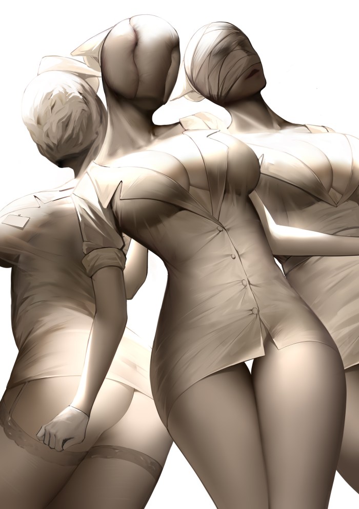 Silent Hill nurses art