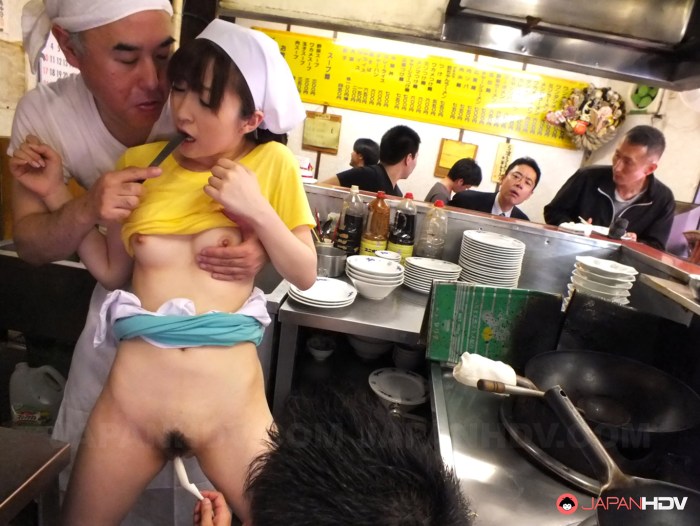 Naked Japanese women in public transport