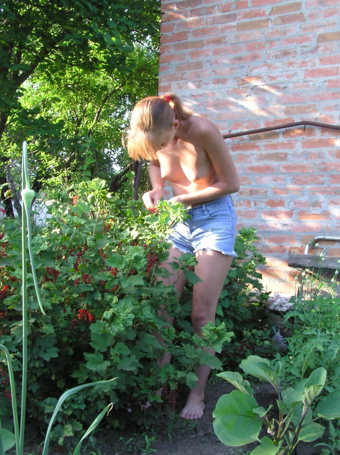 I lit up in the garden