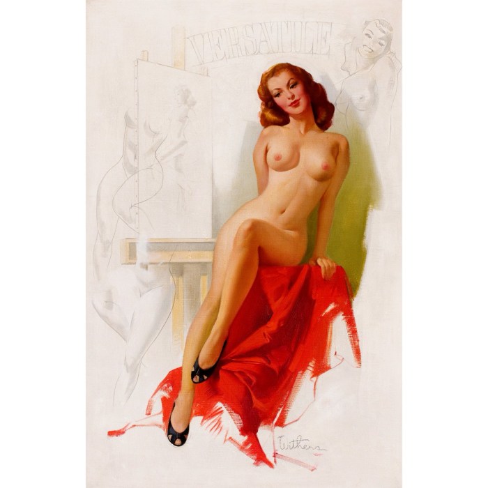 Naked women in the style of PIN AP