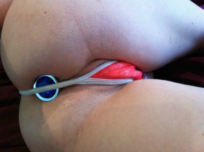 Panties with anal expander