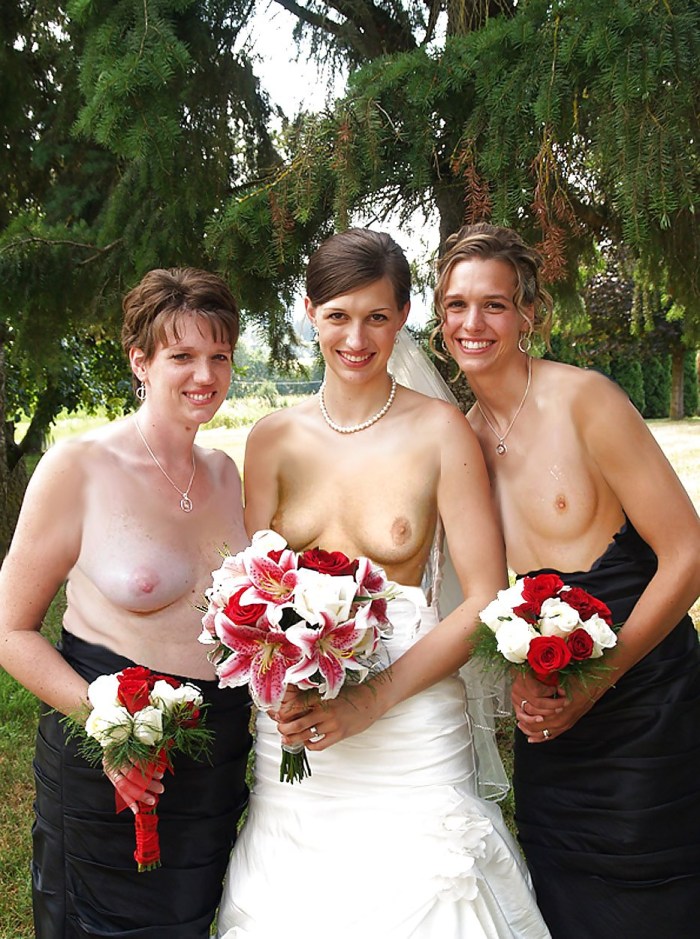 Naked brides after the wedding