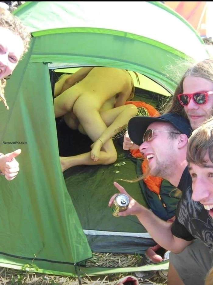 Big boobs in a tent