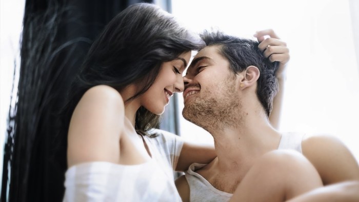 Man and woman tenderness