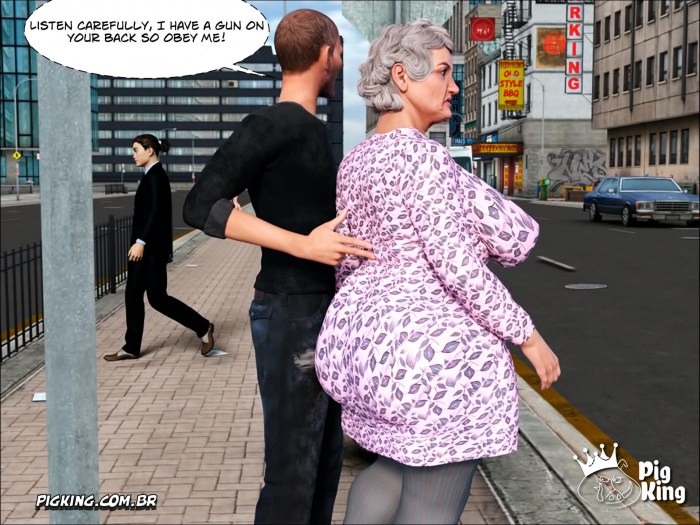 3D comics grandmother