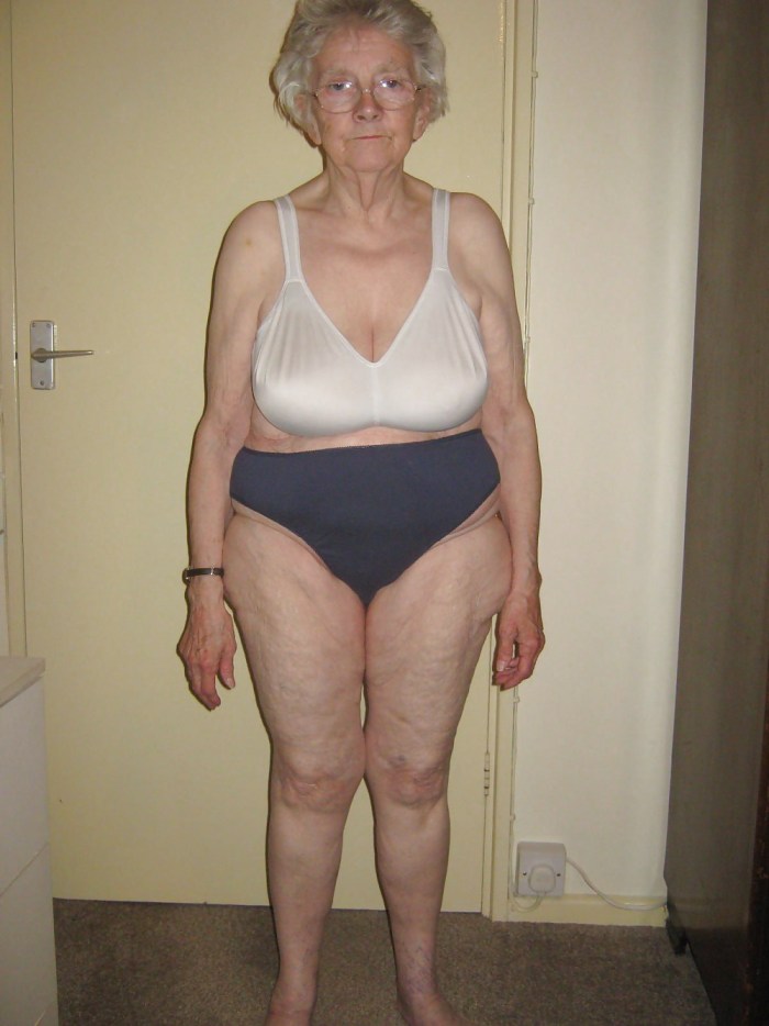 Old grandmothers without clothes