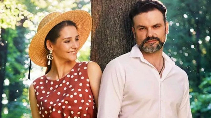 Glafira Tarkhanova with her husband