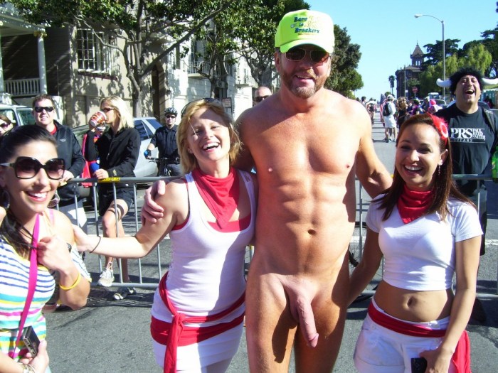 Naked guys dressed girls