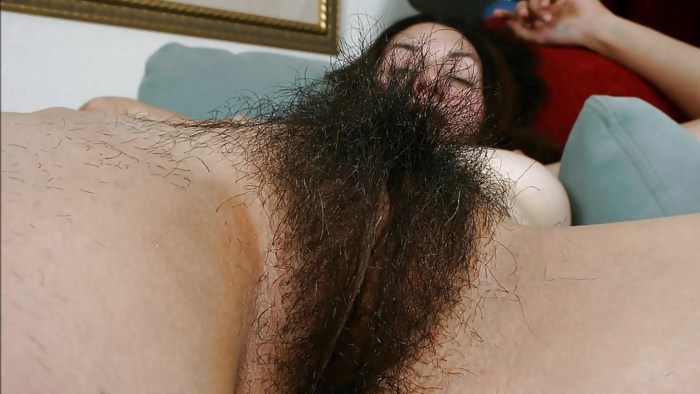 Intimate hairstyles in women
