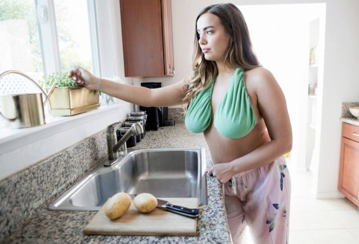 Photo shoot in the kitchen with milk