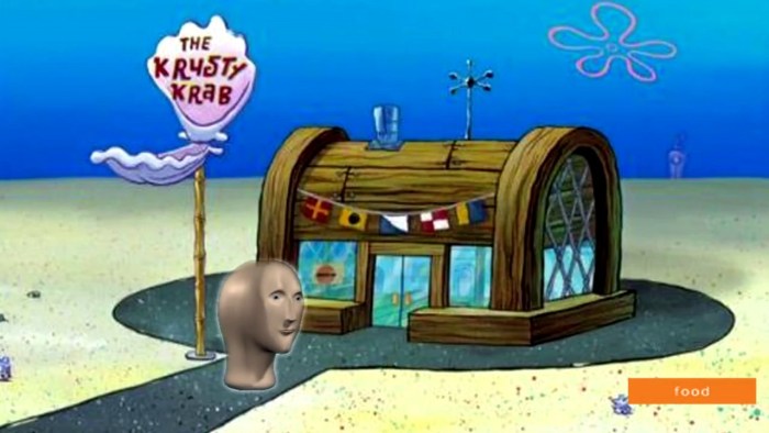 Eugene Crabs with money