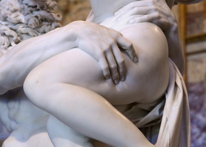 "The kidnapping of Proserpin" (1622), marble, sculptor Giovanni Bernini