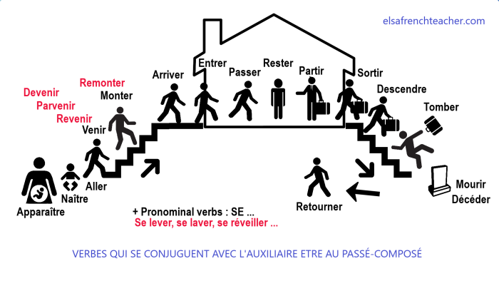 Verbs from Etre in Passe Compose