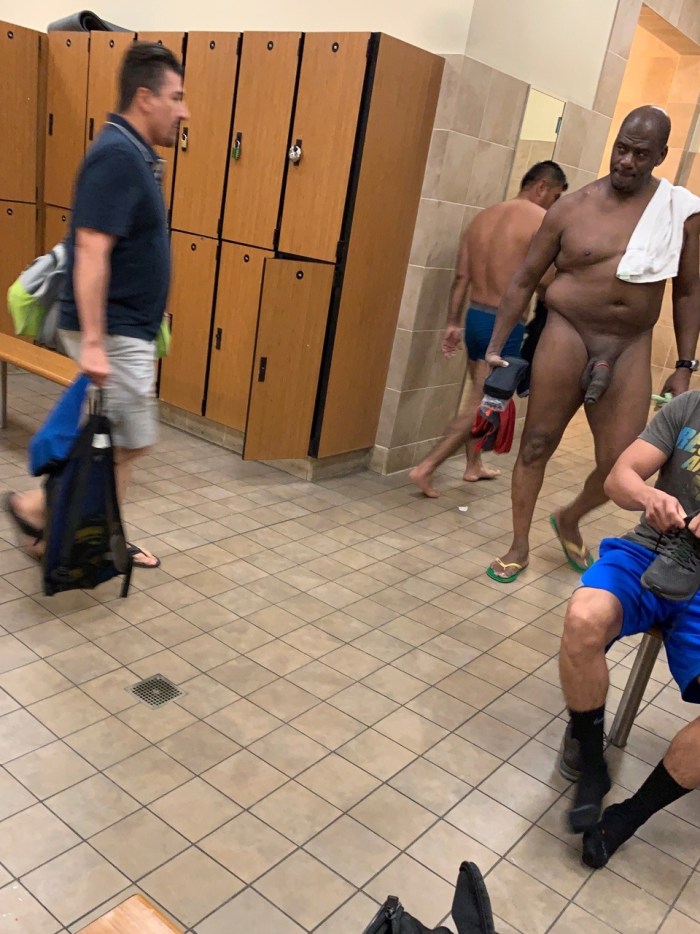 Naked guys in the locker room