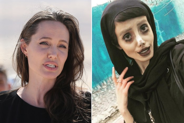 Angelina Jolie woman cat