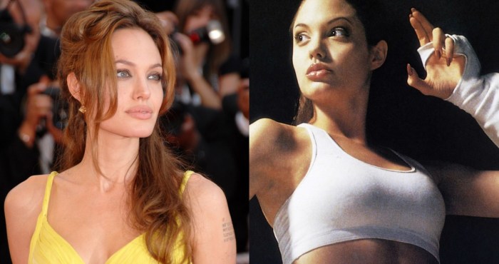 Angelina Jolie at the beginning of his career