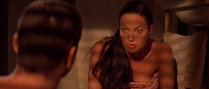 Angelina Jolie in stockings