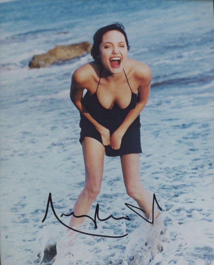 Angelina Jolie in childhood and now