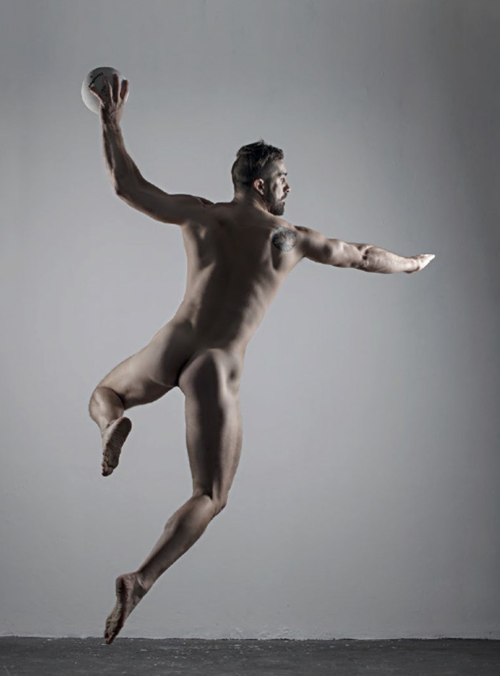 Naked athletes of men