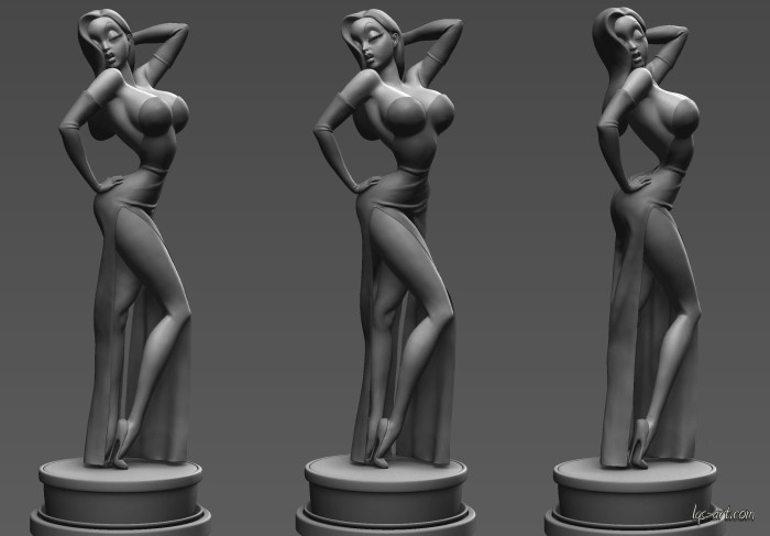 Zbrush 3D statues