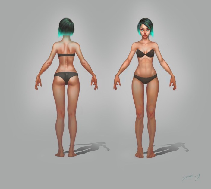 Female figure reference