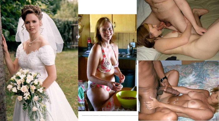 Naked women after the wedding