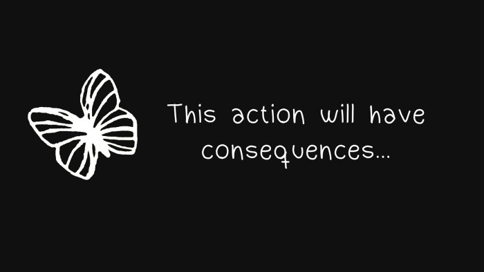 These actions will have consequences