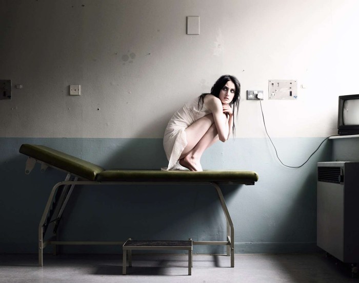 Beautiful girl in a psychiatric hospital