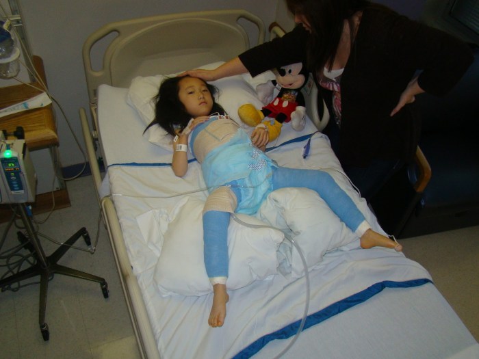 Anime girl in the hospital
