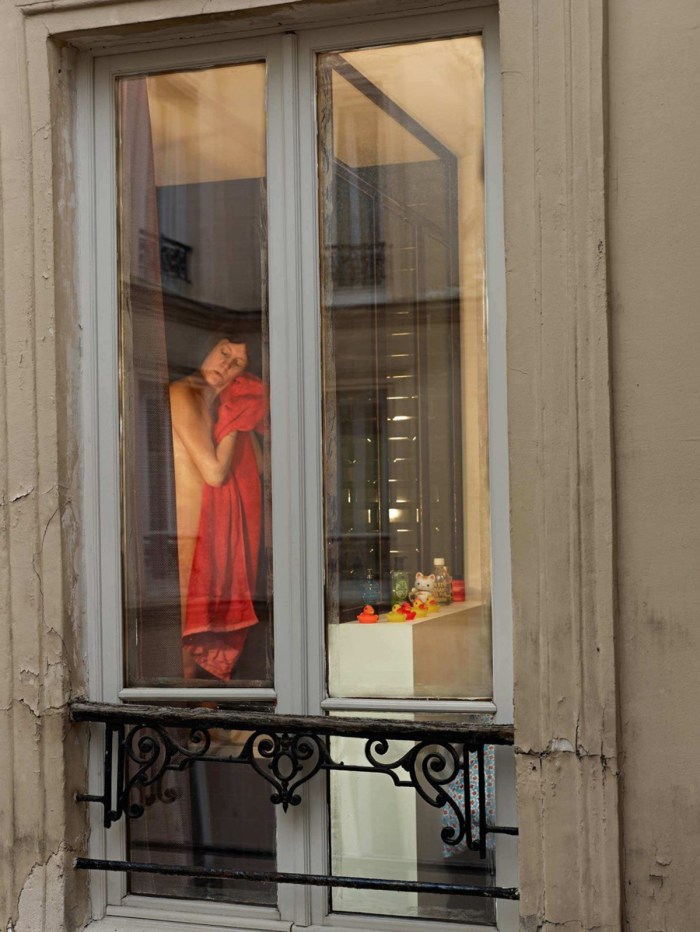 Spied in the windows of houses