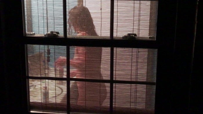 Spied in the windows of houses
