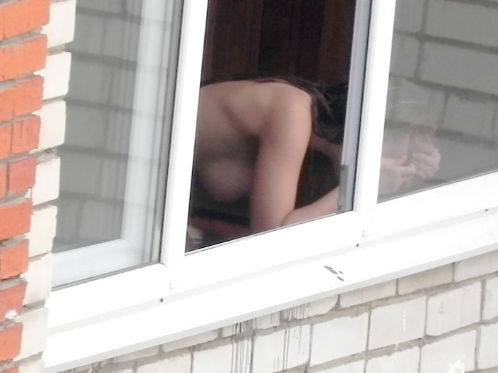 Naked on the windowsill Private