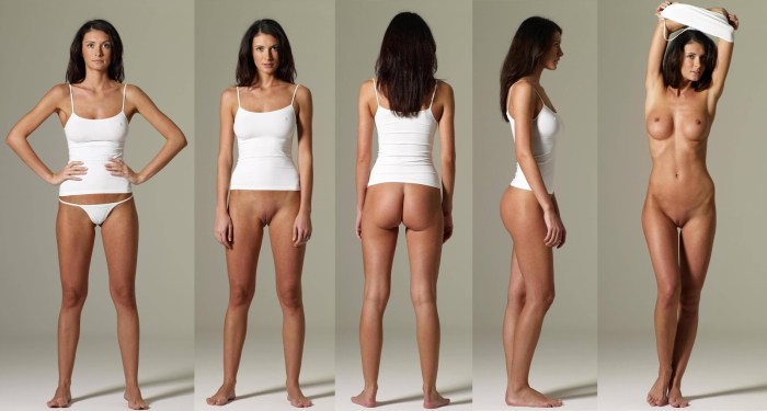 Dressed and undressed vagina