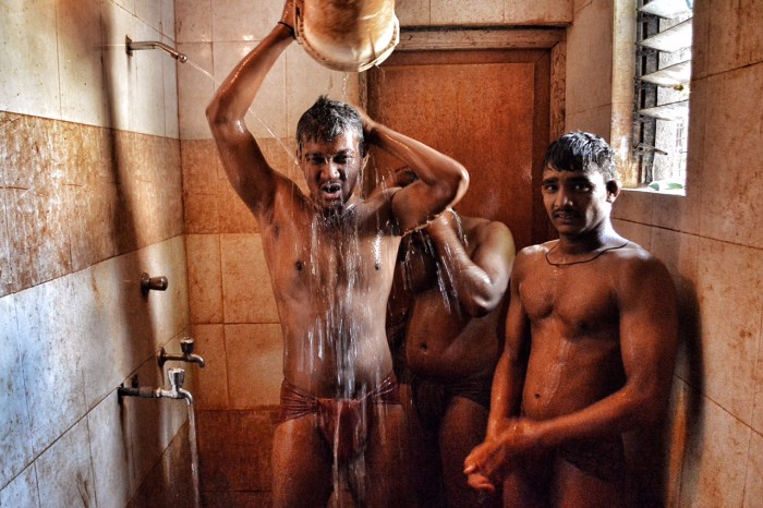 Naked miners of men
