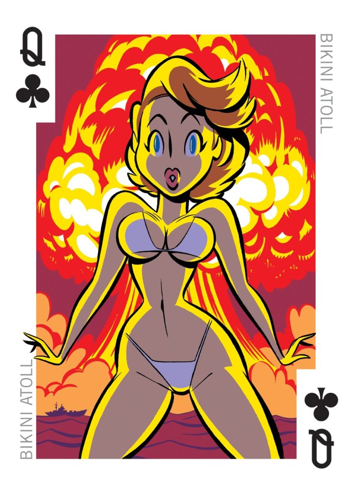 Bill Pressing Playing Cards