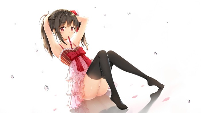 Anime girls in pantyhose