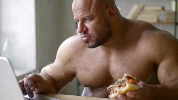 Pumping with a burger